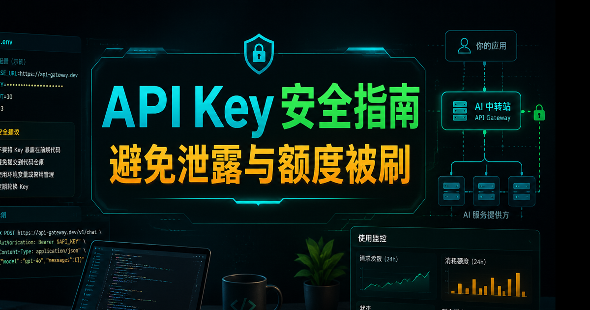 API Key 安全指南,避免泄露与额度被刷文章封面
