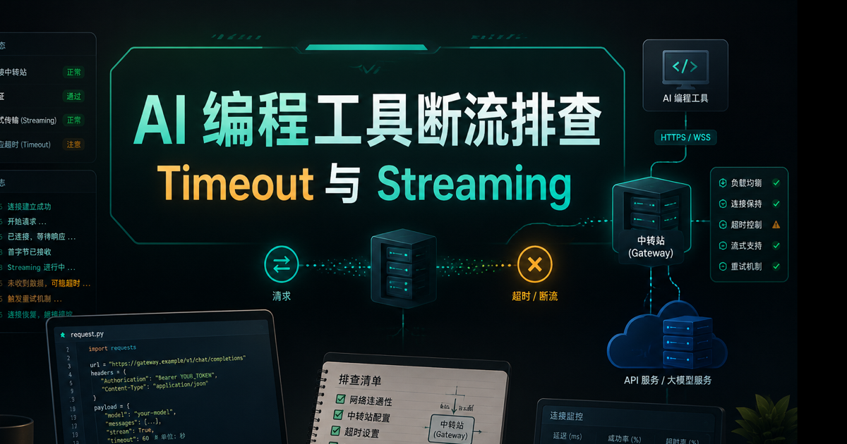 AI 编程工具断流排查,Timeout 与 Streaming文章封面