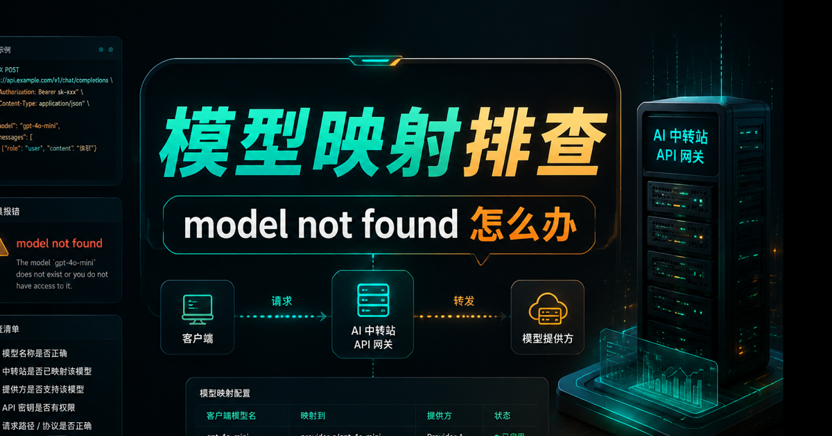 模型映射排查，model not found 怎么办文章封面
