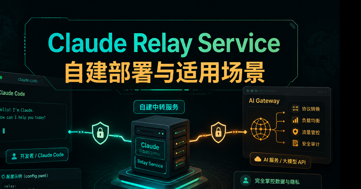 Claude Relay Service，自建部署与适用场景文章封面