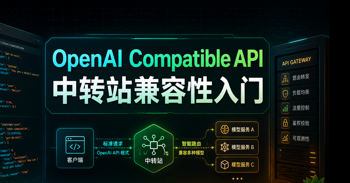OpenAI Compatible API,中转站兼容性入门文章封面