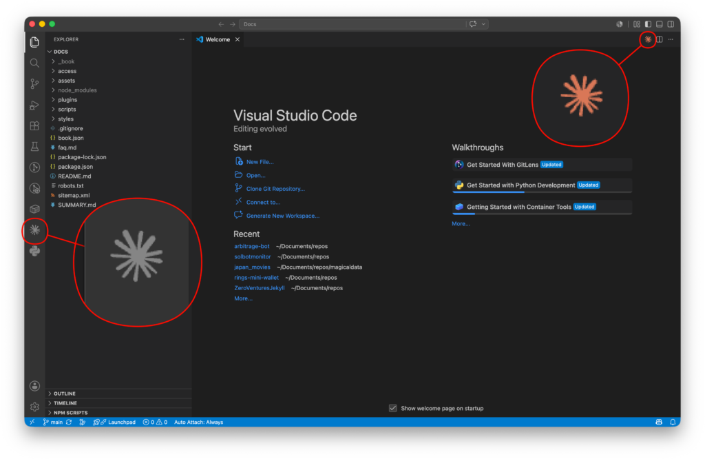 VSCode 中打开 Claude Code 插件主界面